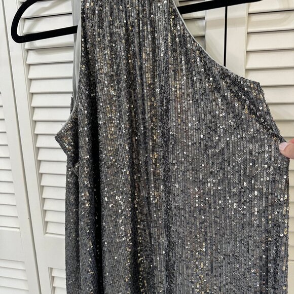 Gorgeous Loft Silver/Grey Sequin Dress – Size Small NWT - Picture 2 of 8